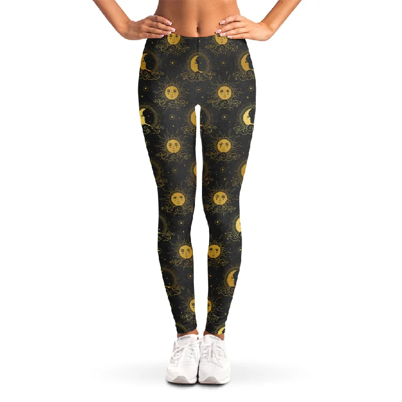 Clearance Items Vintage Celestial Pattern Print Women's Leggings