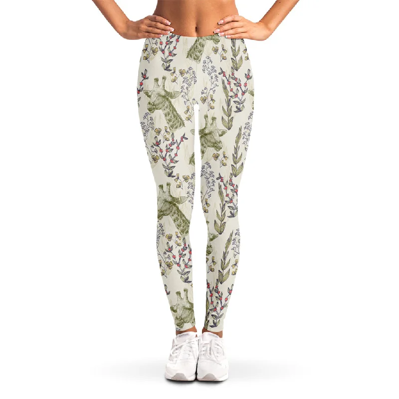 Bargain Prices Vintage Giraffe Print Women's Leggings
