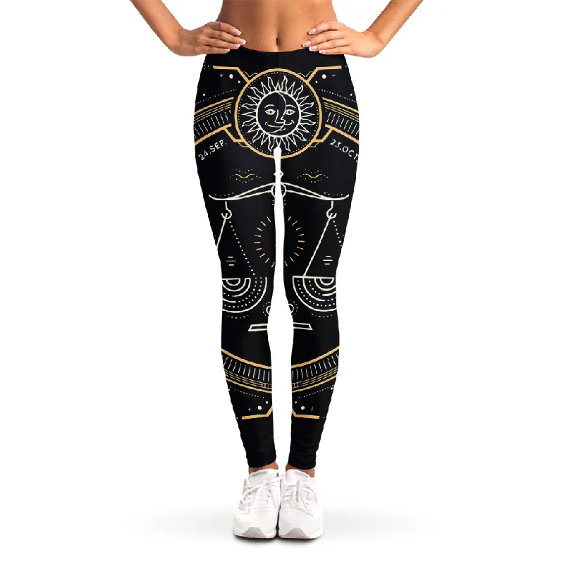 Get It Before It’s Gone Vintage Libra Zodiac Sign Print Women's Leggings