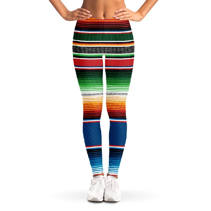 Loyalty Reward Vintage Mexican Blanket Pattern Print Women's Leggings