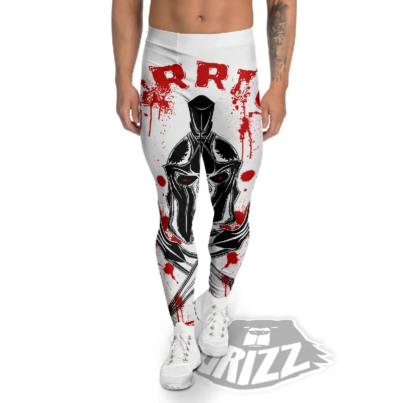 Limited Availability Warrior Bloody Spartan Print Men's Leggings