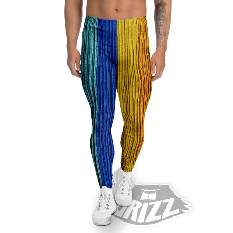 Blowout Sale Yarn Colorful Print Men's Leggings