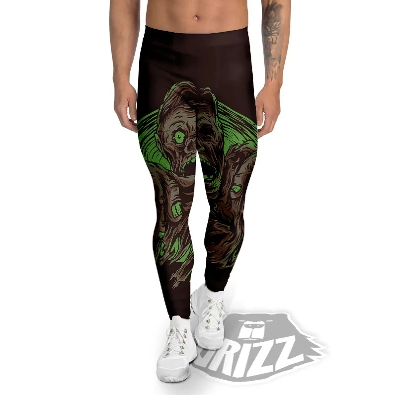 Buy Now Zombie Walking Green Print Men's Leggings