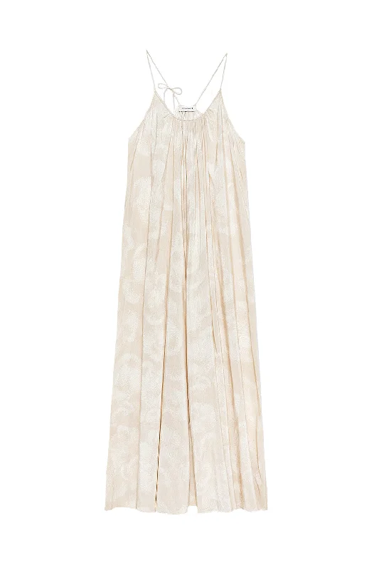 Huge Discounts Aida Maxi Dress in Oat Mushroom Print