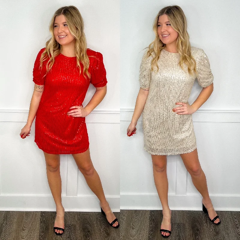 Exclusive Savings Best Catch Sequin Avery Mae Dress - 2 colors!
