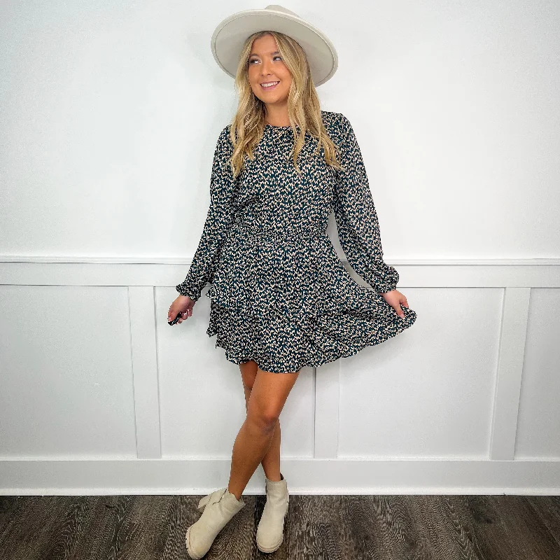 Warehouse Sale Hem & Thread Going Somewhere Teal Dress