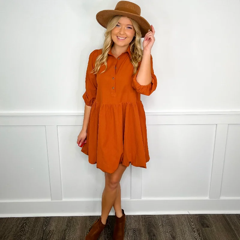 Today’s Special Off to Our Day Short Sleeve Orange Avery Mae Dress