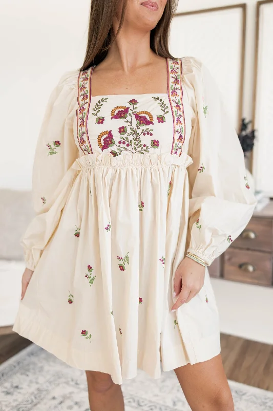 Get It Before It’s Gone Peony Embroidered Dress
