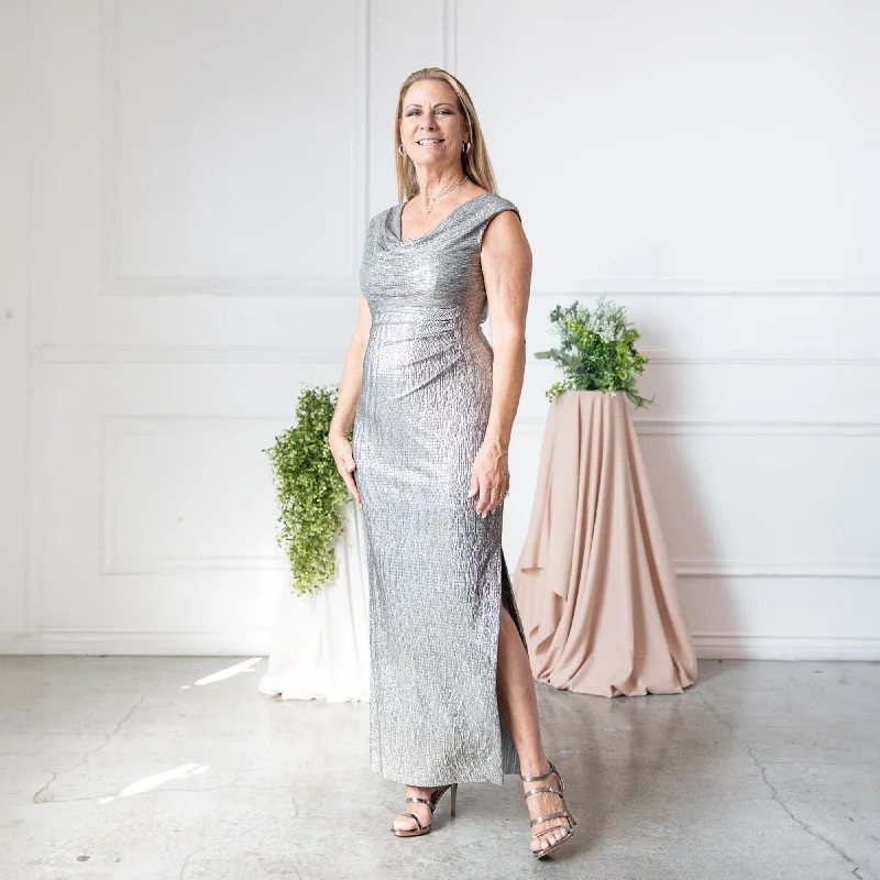 Big Discounts Turner Stone Cowl Neck Floor Length Dress