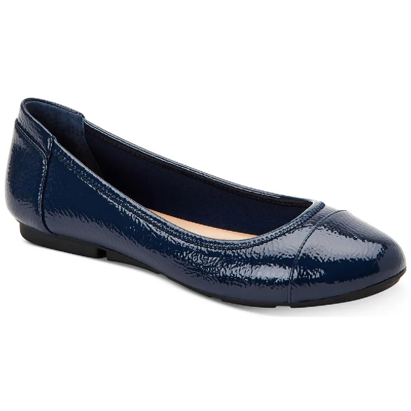 Navy Crinkle Patent