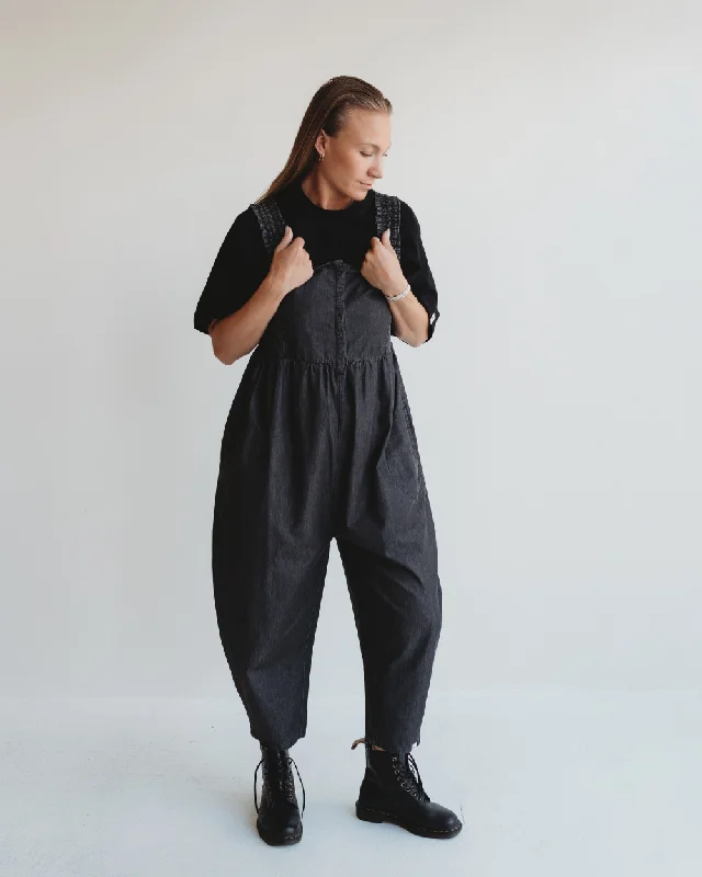 Great Bargains Alice Black Denim Dungarees
