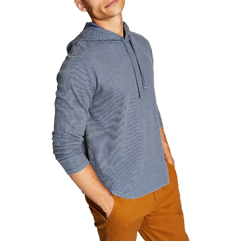 Warehouse Sale And Now This Mens Waffle Knit Pullover Thermal Shirt