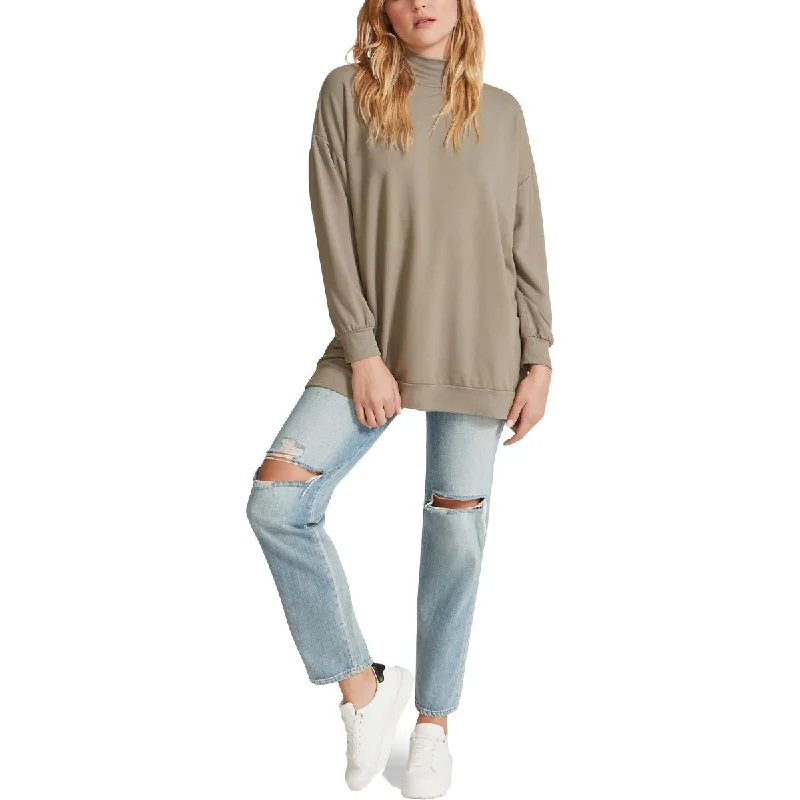 Bonus Savings BB Dakota Neck Question Women's Oversized Mock Neck Sweatshirt