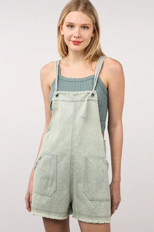 Low Prices Belinda Short Overalls Sage