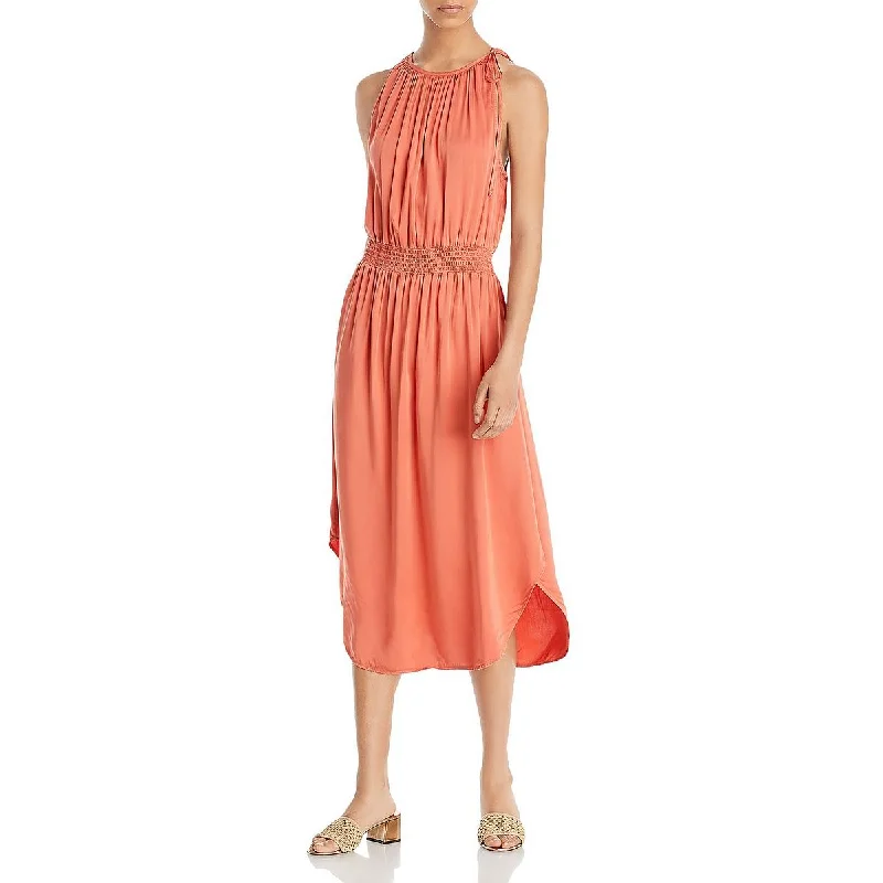 Big Discounts Bella Dahl Womens Smocked Calf Midi Dress
