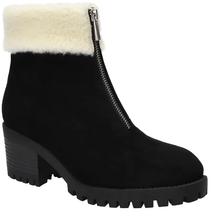 Price Blitz Bella Vita Womens Block Heel Round Toe Combat & Lace-up Boots