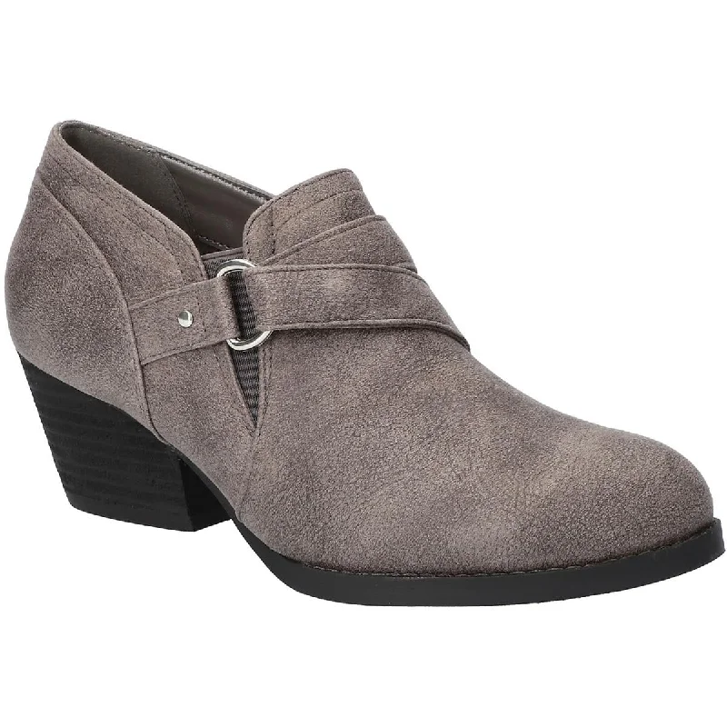 Price Buster Bella Vita Womens Odette Faux Suede Zipper Booties