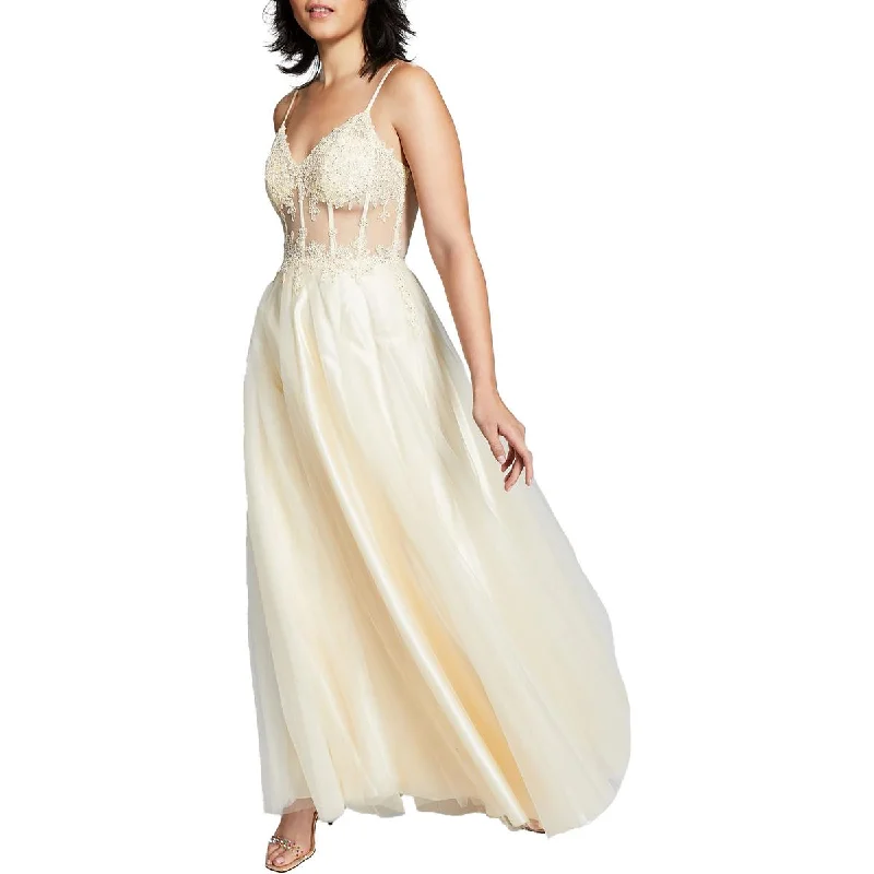 Deal of the Day Blondie Nites Womens Juniors    Corset  Evening Dress