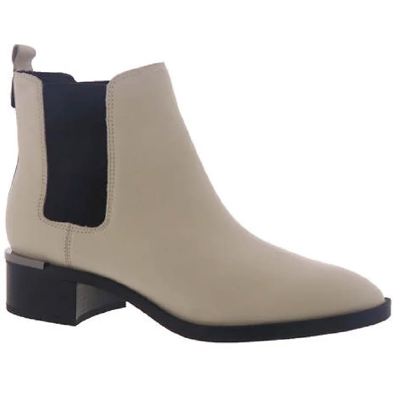 Low Prices Calvin Klein Womens Demmie Leather Block Heel Ankle Boots