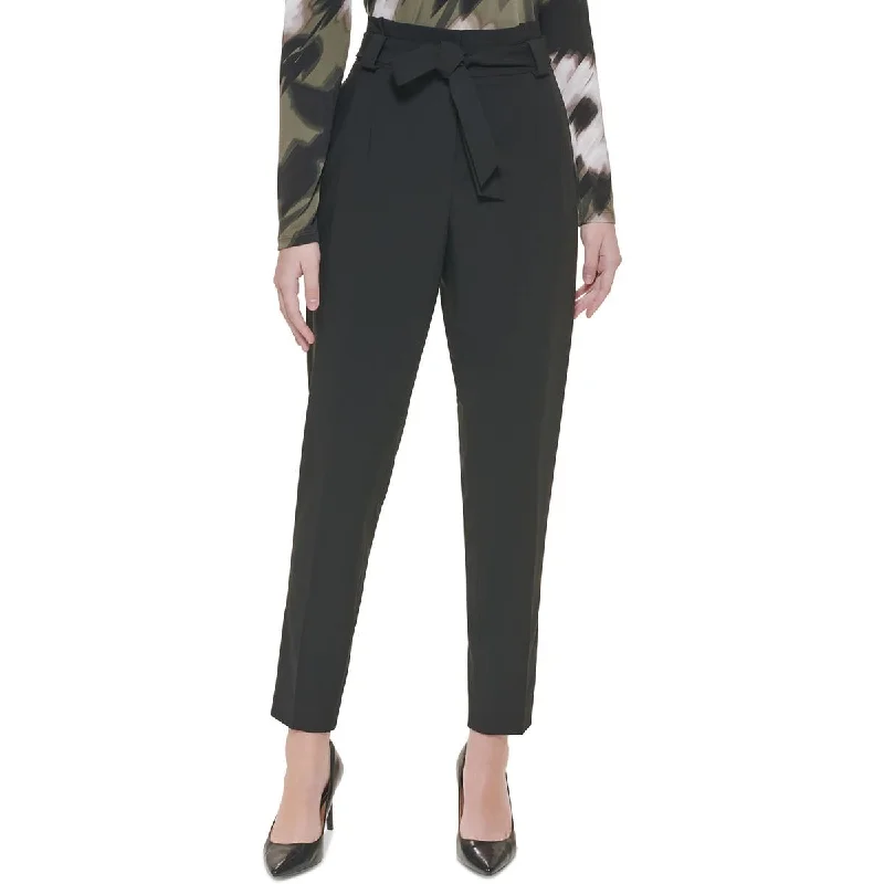 Limited Availability Calvin Klein Womens Petites Belted  Dress Pants