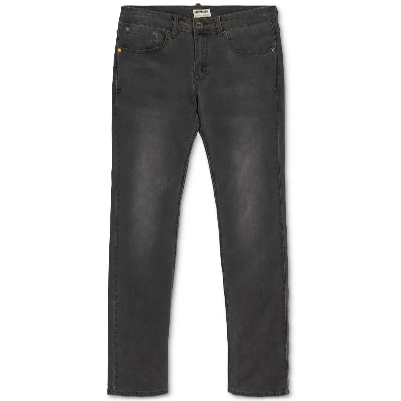Customer Appreciation Sale Caterpillar Mens Faded Mid Rise Straight Leg Jeans