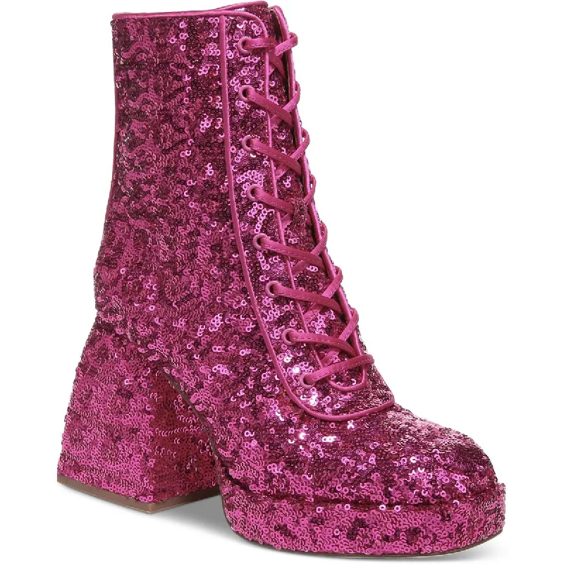 Act Now Circus by Sam Edelman Womens Kia Sequin Sequined Booties