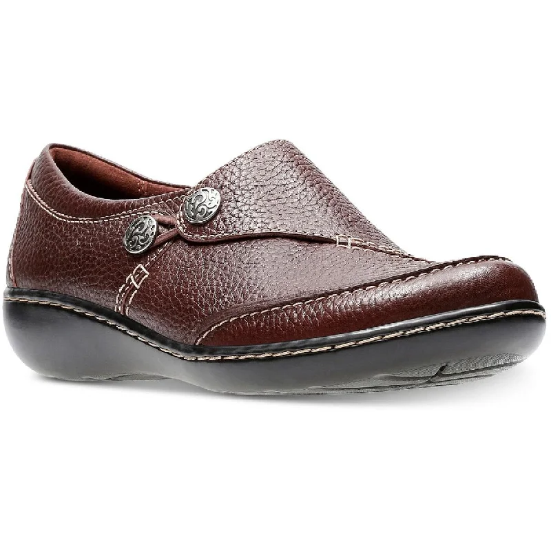 Buy Now Clarks Women's Ashland Lane Q Leather Ortholite Slip On Casual Loafer