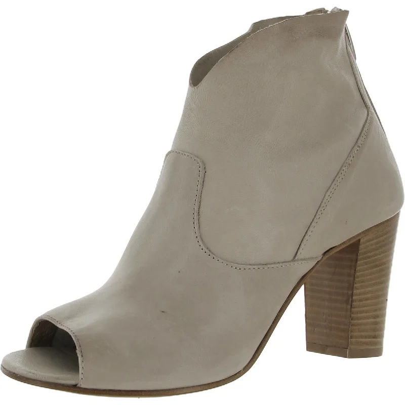 Can't Miss Cordani Womens Balero Leather Peep Toe Ankle Boots