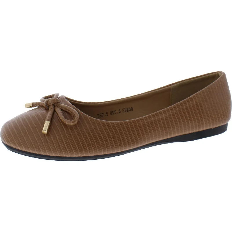 Low Prices CREPUSCOLO Womens Faux Leather Snake Print Ballet Flats