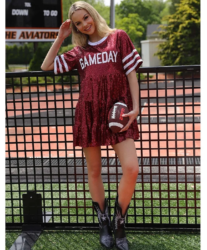 Big Savings Game Day Sequin Dress