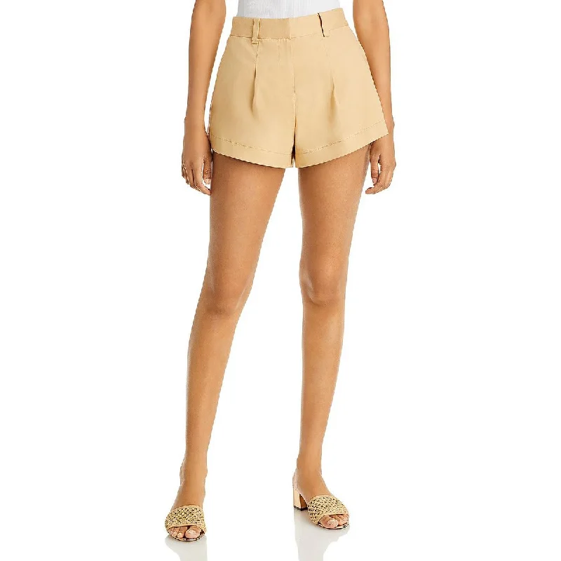 Special Offer Derek Lam 10 Crosby Womens Pleated Mini Casual Shorts