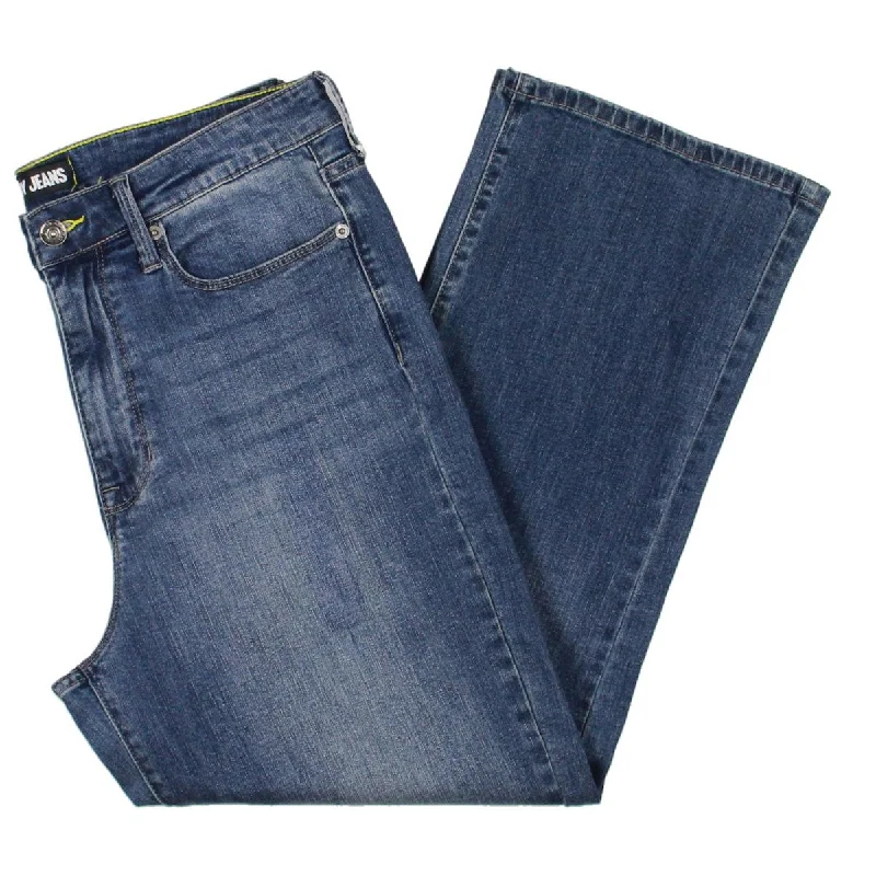 Bargain Prices DKNY Womens Halsey Mid Rise Crop Flare Jeans