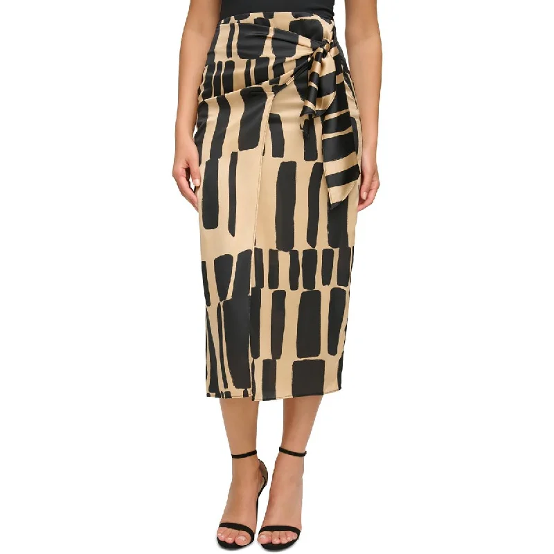 Huge Discounts Donna Karan Womens Fau-Wrap  Wrap Skirt