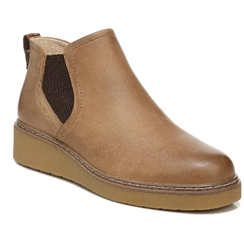 Today Only Dr. Scholl's Shoes Womens Rest Stop Leather Slip On Ankle Boots