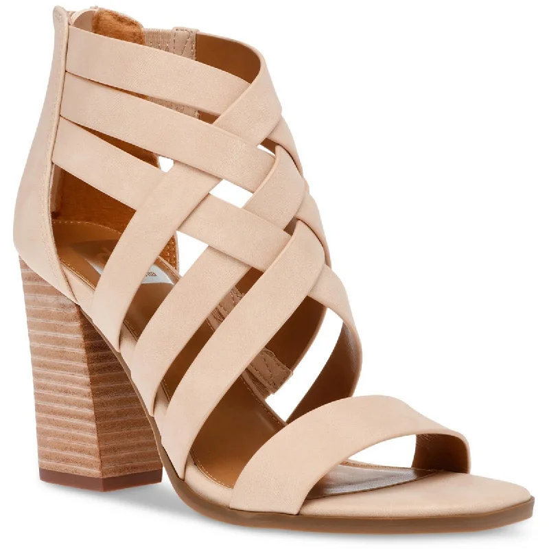 Final Clearance DV By Dolce Vita Womens Cluster Zipper Open-toe Block Heels