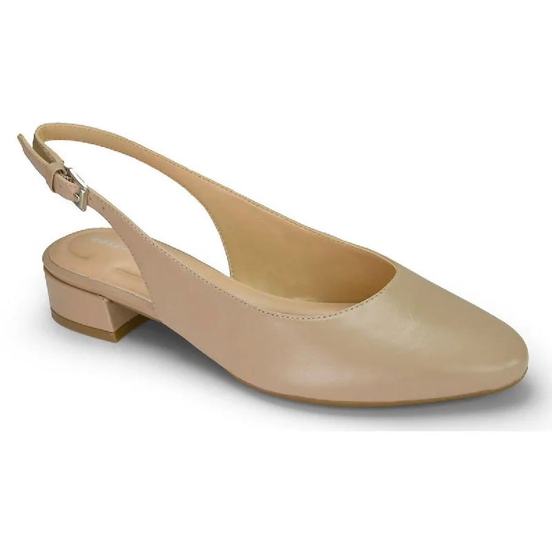 Extra Savings Easy Spirit Womens Cassius Leather Adjustable Slingbacks