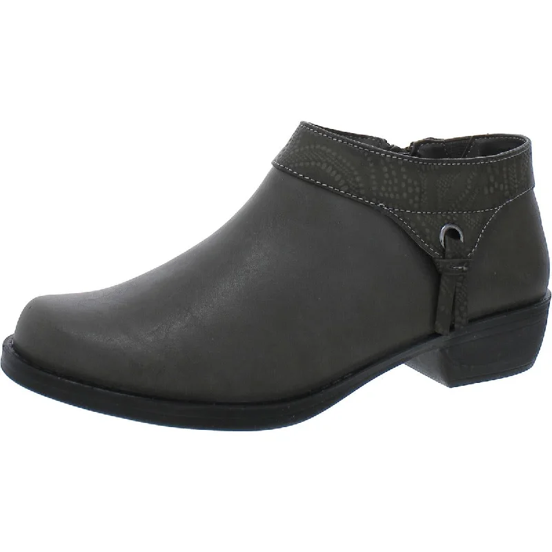 Overstock Easy Street Womens Neptune Faux Leather Ankle Booties