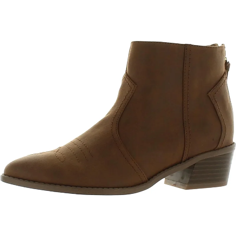 Massive Deals Fergalicious by Fergie Womens MALINDA Faux Leather Casual Ankle Boots