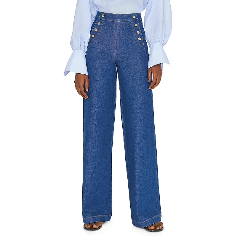Value Deals FRAME Womens Sailor High Rise Wide Leg Jeans