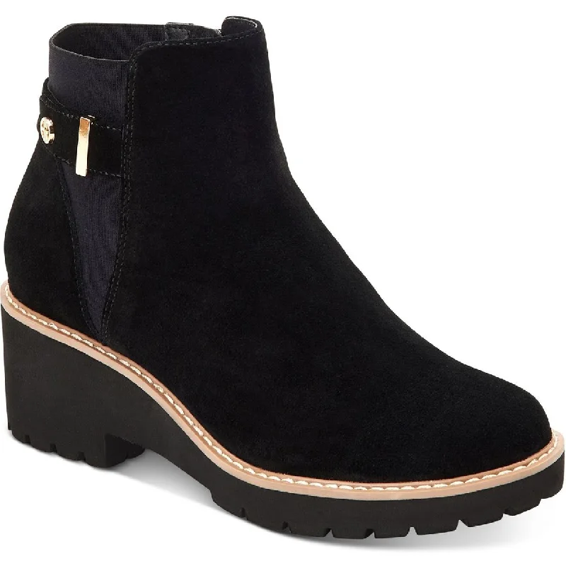Crazy Deals Giani Bernini Womens Vaass Suede Ankle Wedge Boots