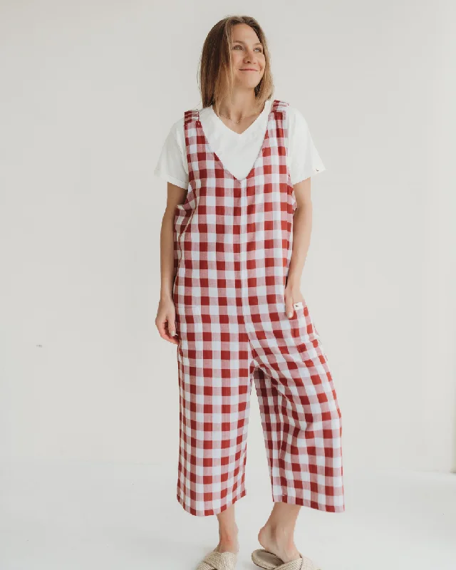 Mega Sale Grace Brick Check Dungarees
