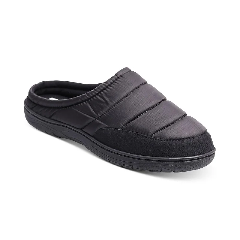 Discount Days Haggar Mens Quilted Slip On Slide Slippers