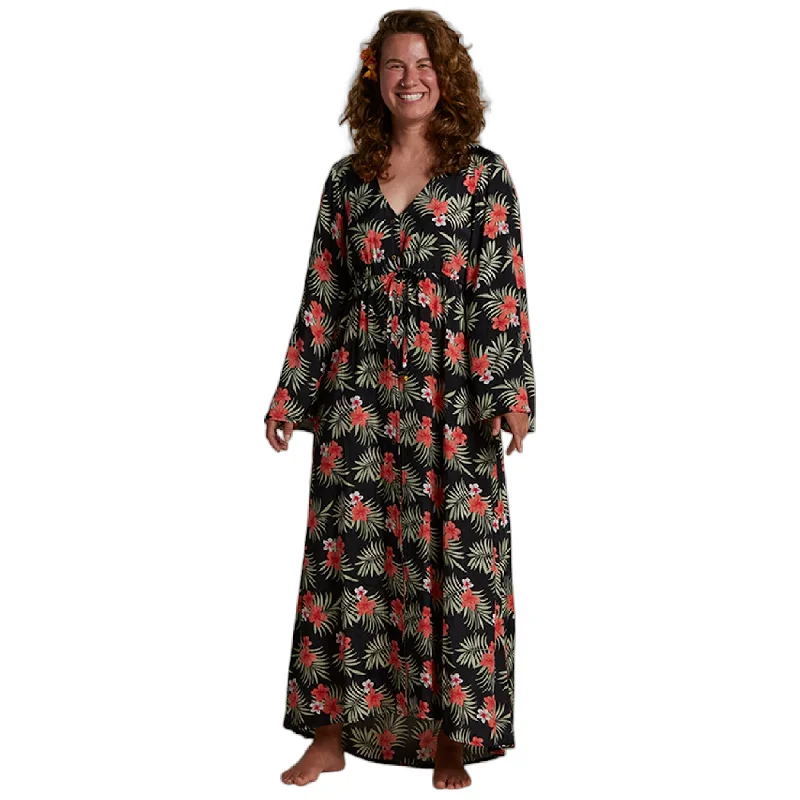 Super Deal Womens Keke Maxi Dress - Black
