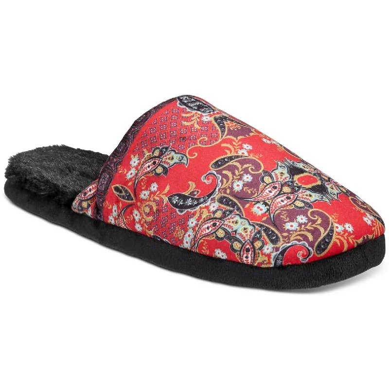Get It Before It’s Gone INC Mens Jacquard Faux Fur Slide Slippers