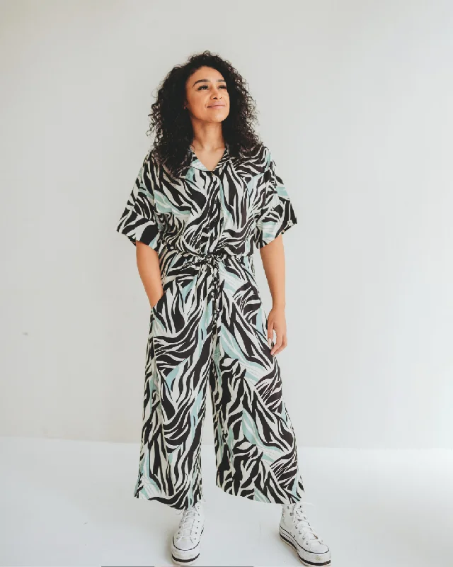 Buy More, Save More Iris Zebra Pop Viscose Jumpsuit