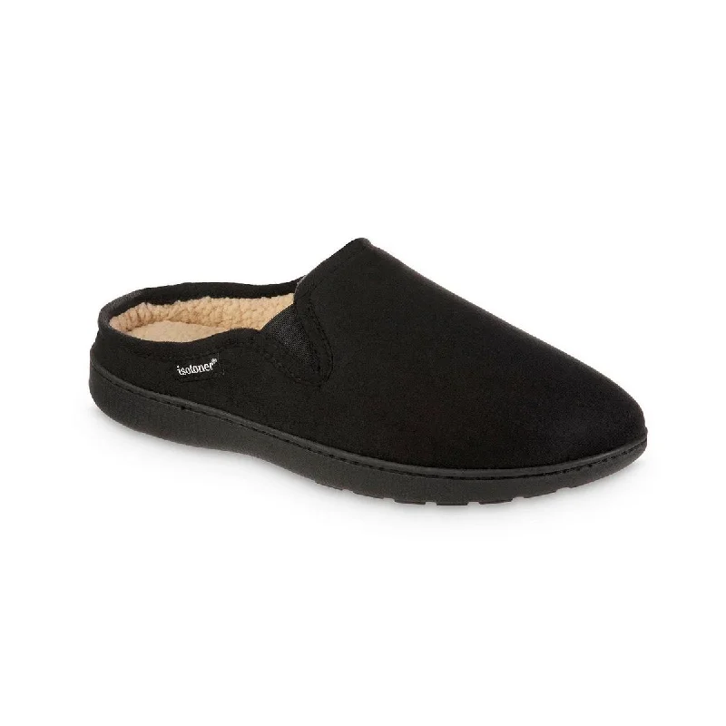 Don't Wait Isotoner Mens Faux Suede Slip On Slide Slippers