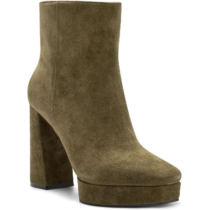 Bonus Savings Jessica Simpson Women's Kaiyah Leather Block Heel Platform Boots