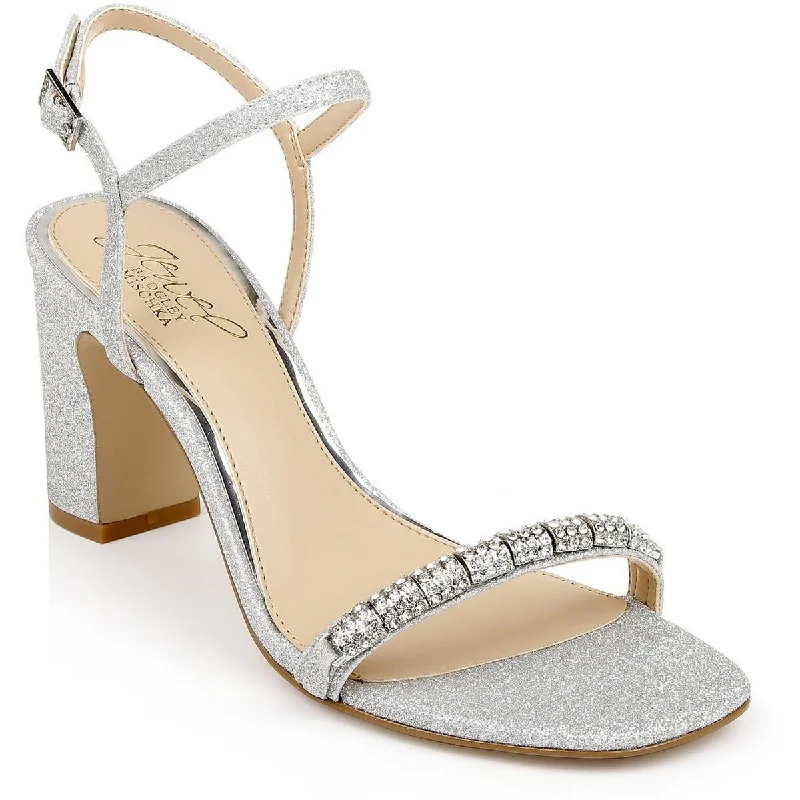 Limited Quantity Jewel Badgley Mischka Womens CHARLEE Open Toe Dressy Pumps