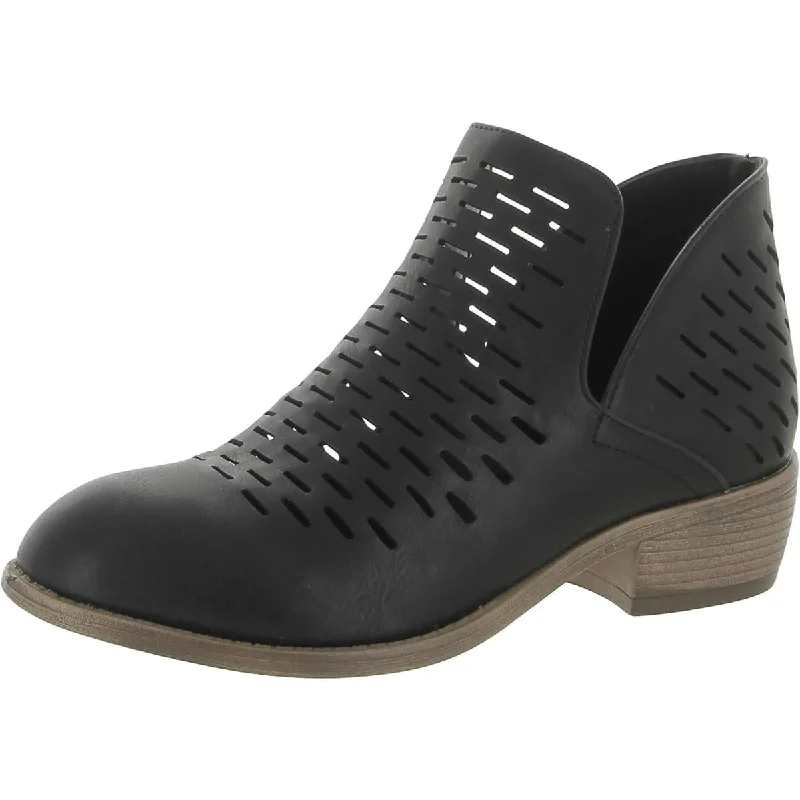 Now or Never Journee Collection Womens Aries Round Toe Slip On Ankle Boots