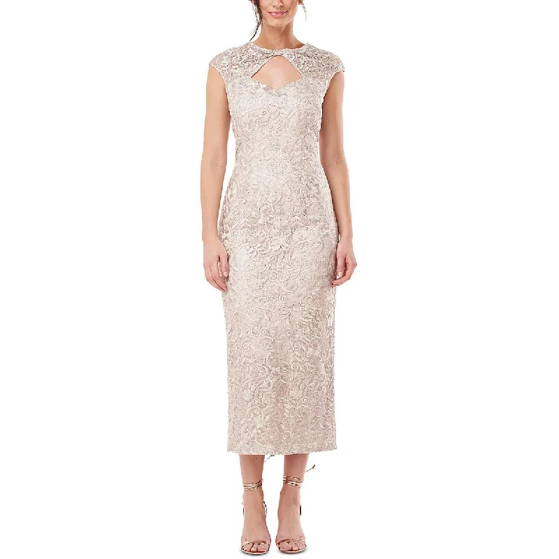 Take Advantage JS Collections Womens Lace Long Cocktail and Party Dress